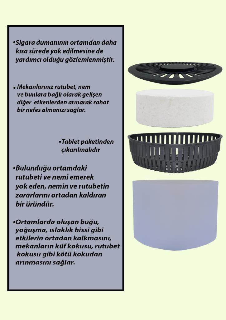 3 Adet 500GR - LAVANTA - Nem Alıcılı Ve Rutubet Giderici Aparat Üçgen (TABLET DAHİL) - Resim 2