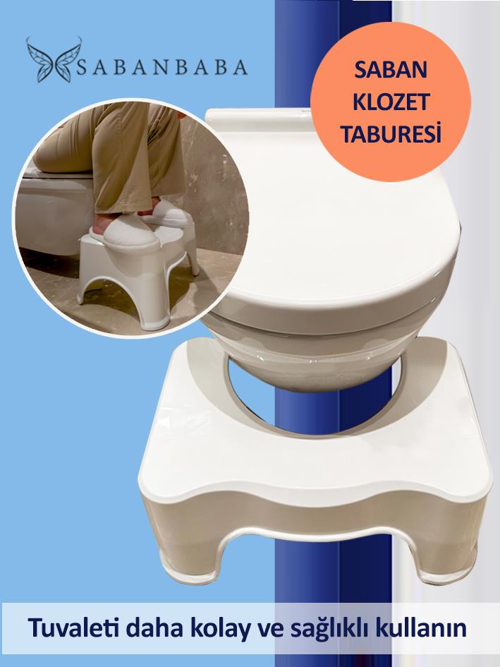 Beyaz, Klozet Taburesi - Resim 1