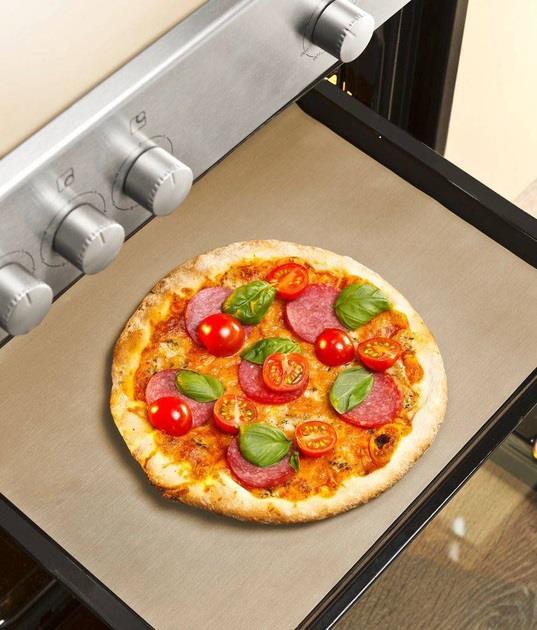 Saban Yapışmaz Fırın Matı – 45x33 cm Isıya Dayanıklı Pişirme Matı | Pizza, Kurabiye ve Kızartmalar İçin - Resim 1