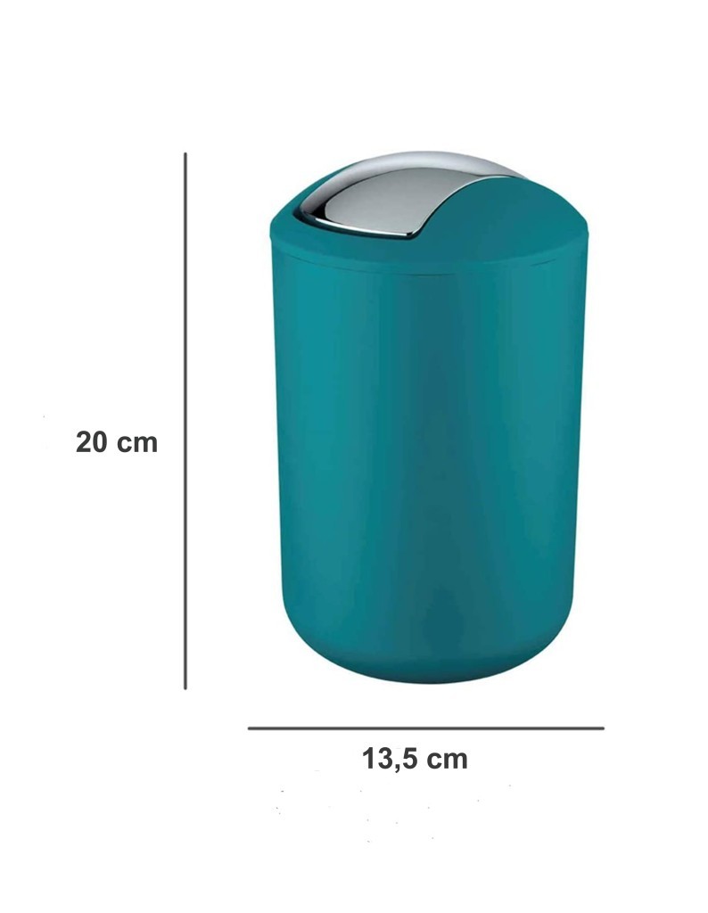 2'li Turkuaz, Çöp Kovası 6,4 Litre ve 2 Litre - Brasil Model - Resim 2