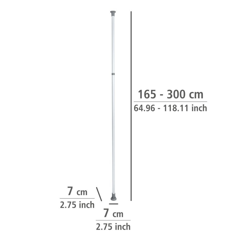 Teleskopik Askılık Direği – 165–300 cm Ayarlanabilir, Dayanıklı Metal Gövde - Resim 2