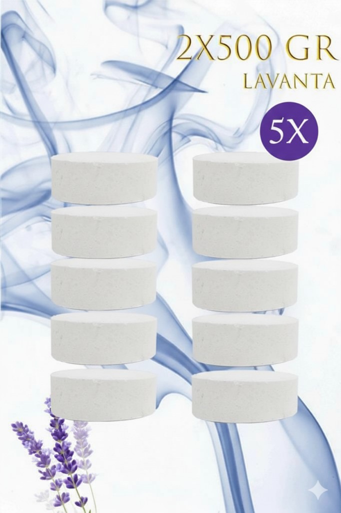 5 Adet 2x500Gr - LAVANTA - Nem Alıcı Rutubet Giderici Yedek Tablet