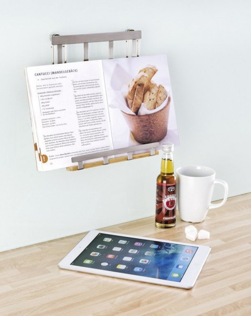 Duvara Monte Tablet Ve Kitap Tutucu – Sabit Montajlı, Kaymaz Alt Destekli - Resim 3