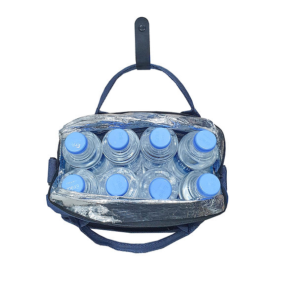 Lacivert, 8 Litre Termal Soğuk Tutucu Çanta – İzolasyonlu Termo Piknik / Kamp / Plaj - Resim 3