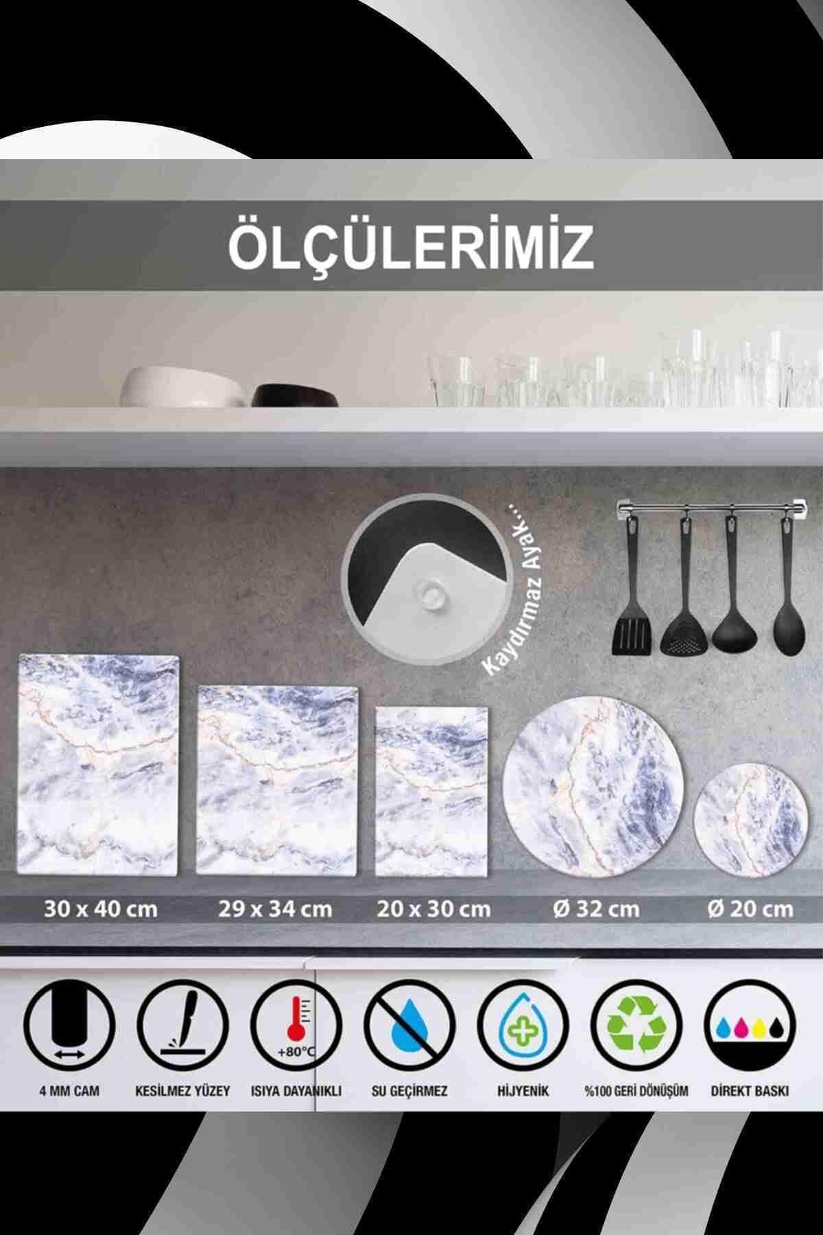 30x40 cm Cam Kesme Tahtası Model 90 - Resim 2