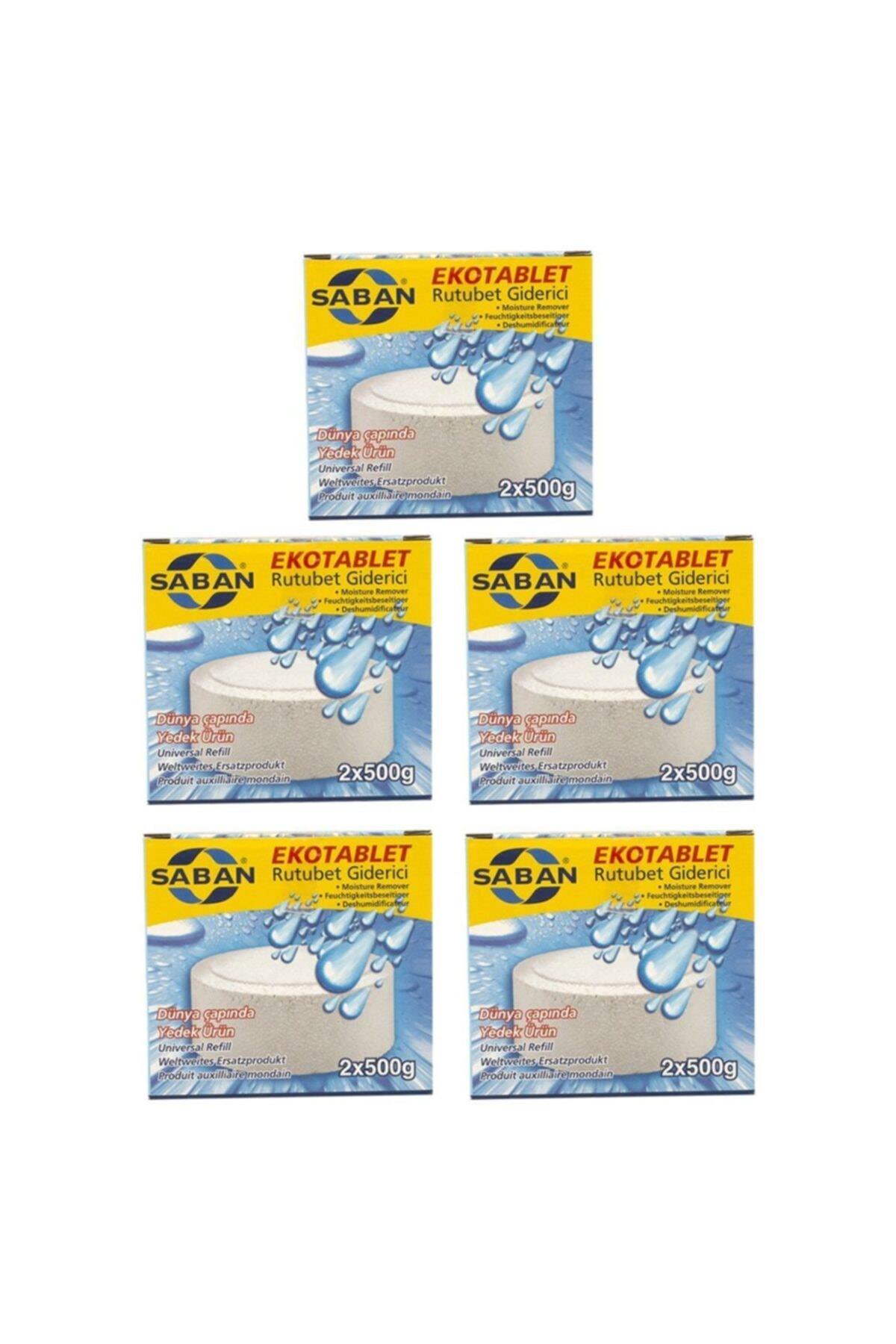 5 Adet 2x500Gr - NATUREL - Nem Alıcı Rutubet Giderici Yedek Tablet - Resim 1