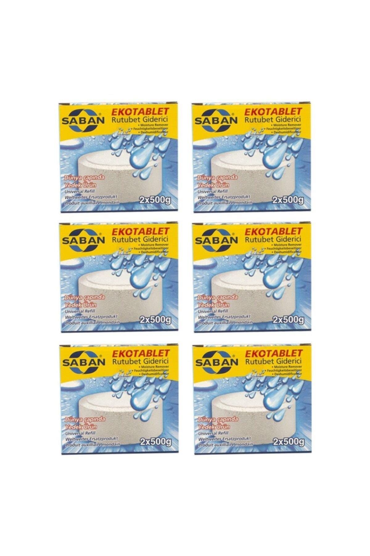 6 Adet 2x500GR - NATUREL - Nem Alıcı Rutubet Giderici Yedek Tablet - Resim 1