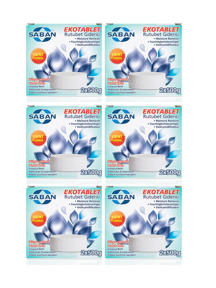 6 Adet 2x500GR - LAVANTA - Nem Alıcı Rutubet Giderici Yedek Tablet - Resim 2
