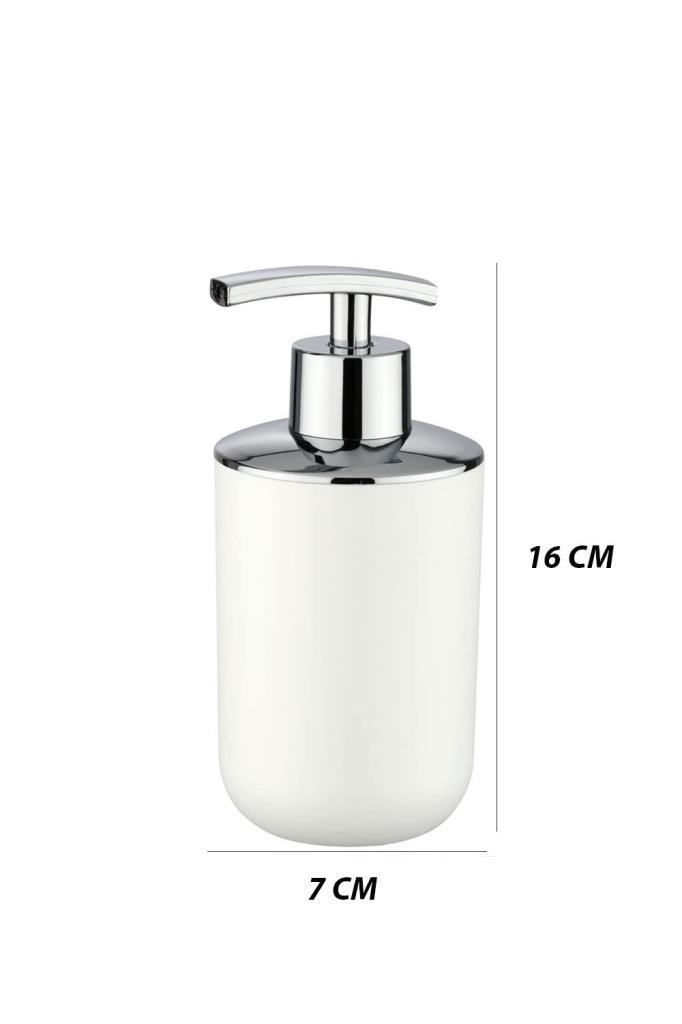 2'li Set Beyaz, Diş Fırçalık Ve Sıvı Sabunluk - Brasil Model - Resim 1