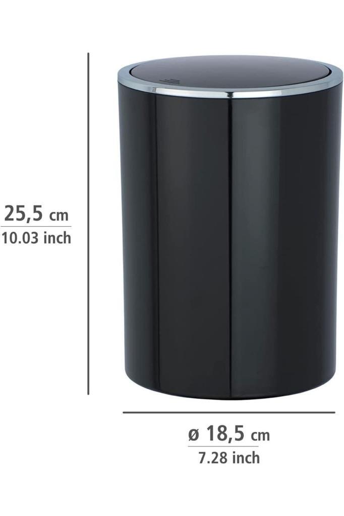 2'li Siyah, Çöp Kovası 5 Litre Ve 2 Litre - İnca Model - Resim 1