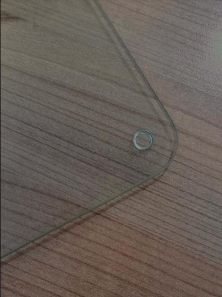 Saydam Oval Köşeli Cam Kesme Tahtası 22,5 x 15,5 - Resim 1