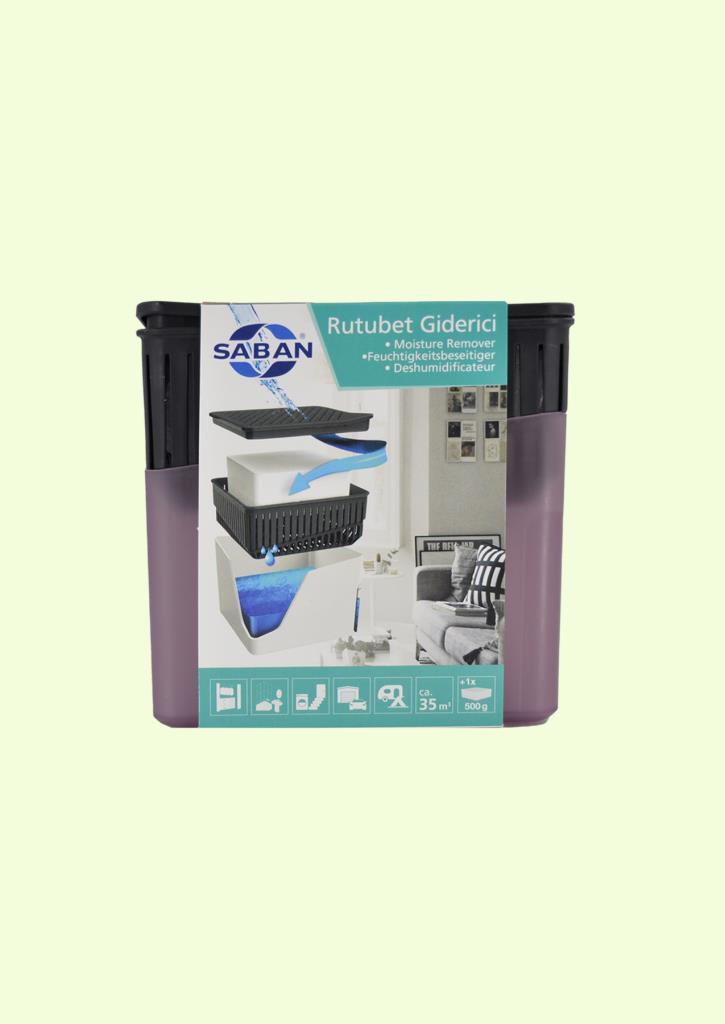 1 Kg - Mor Kare Aparat, Lavanta - Nem Alıcı Aparat + Tablet - Rutubet Giderici - Resim 3